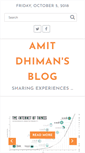 Mobile Screenshot of blog.amitdhiman.com